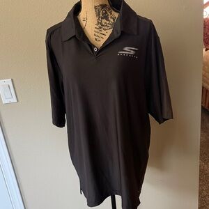 Skechers Men's Black Short-Sleeve Polo with Logo